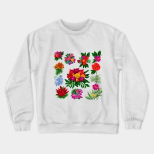 flores coloridas Crewneck Sweatshirt